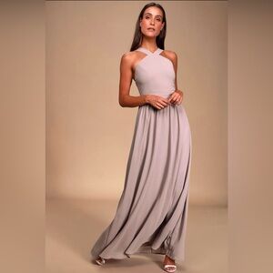 Lulu’s Air of Romance Lavender Maxi Dress • Medium